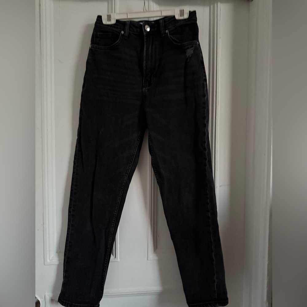 Bershka High Rise Black Jeans